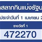 ตรวจสลากกินแบ่งรัฐบาล 1 เมษายน 2564